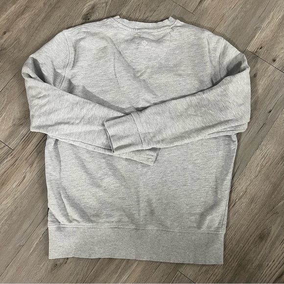 Point Zero Gray Crewneck Sweater Classic Cotton Blend - Picture 5 of 6